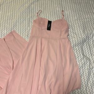 Lulu pink long dress
